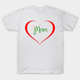 Mom Love Design T-Shirt